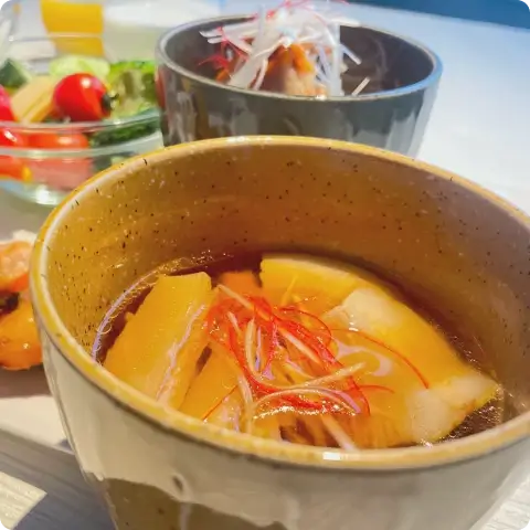 写真：朝食 旭川ラーメン