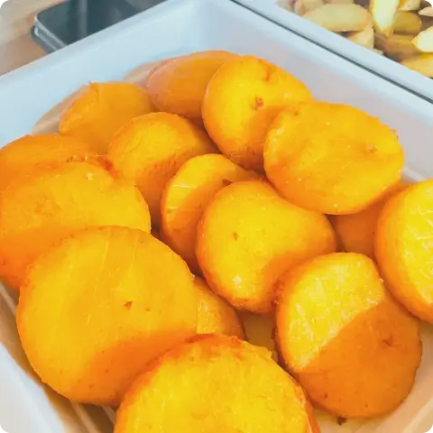 写真：朝食 北海道ポテト餅