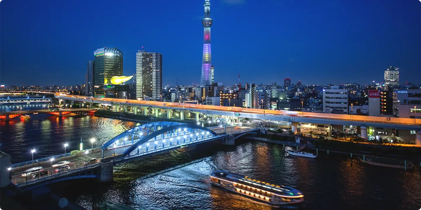 イメージ：屋上から見る夜景