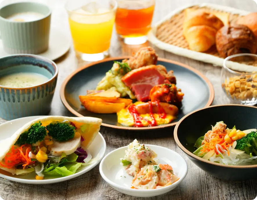 写真：別府ゆらり / イン別府の朝食一例1