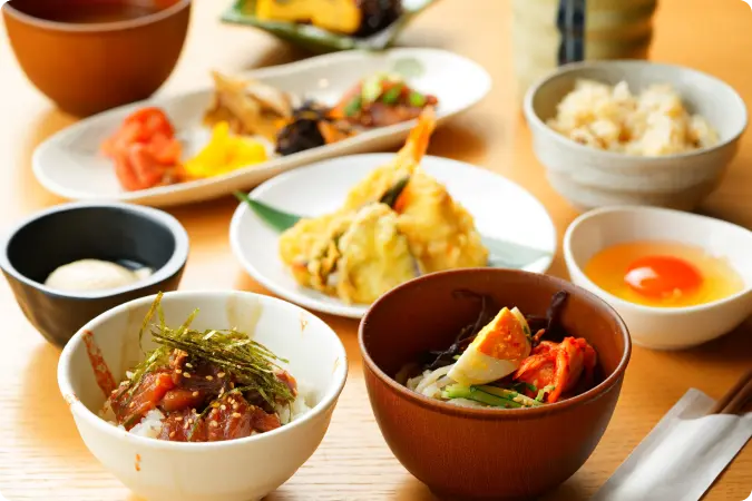写真：和食一例
