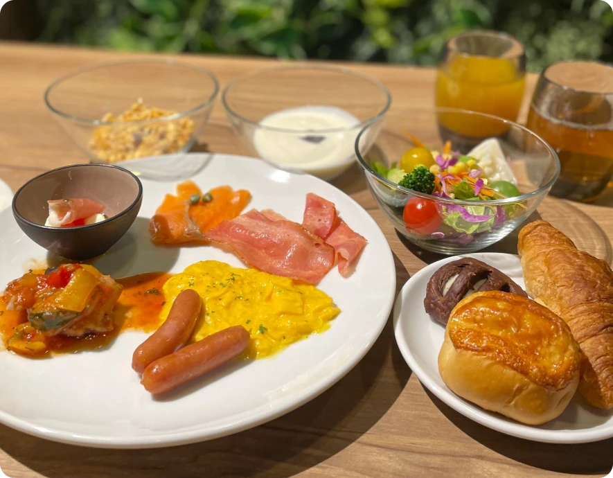 写真：新宿歌舞伎町の朝食一例2