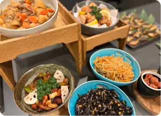 写真：京都河原町五条の朝食ビュッフェ一例