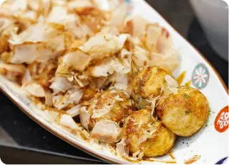 写真：大阪なんばの朝食のたこ焼き