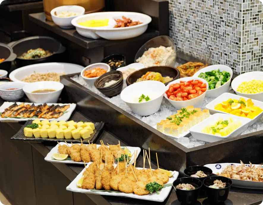 写真：大阪なんばの朝食一例1