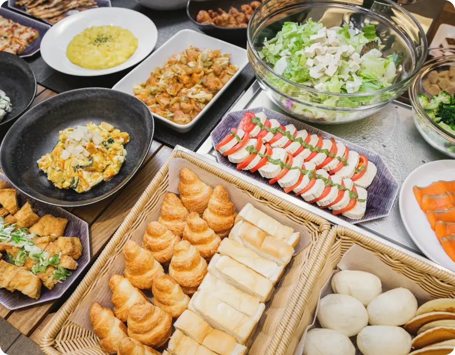 写真：飛騨高山の朝食一例1