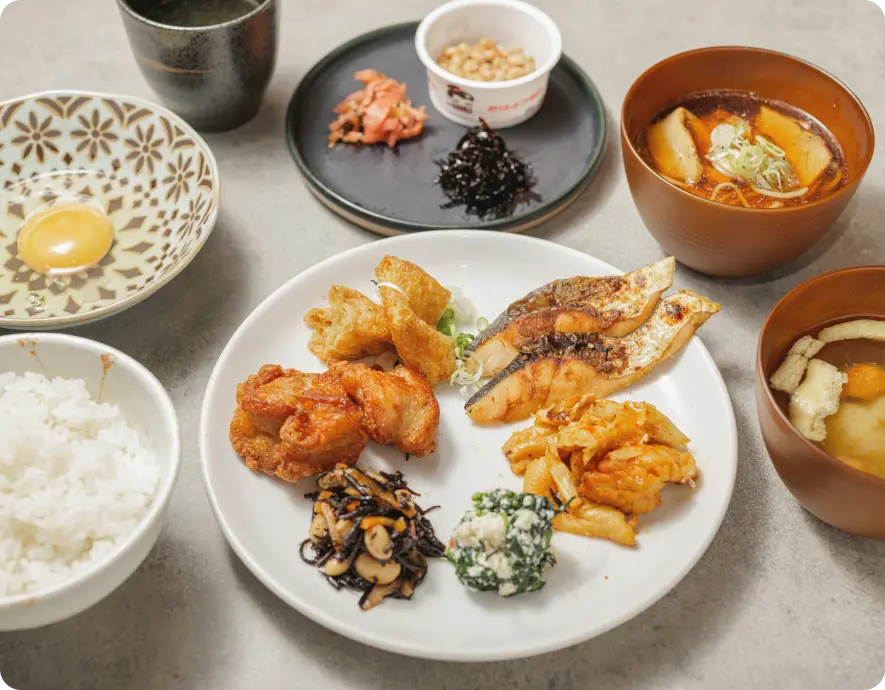 写真：飛騨高山の朝食一例3