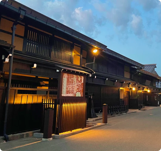 イメージ：古い町並 夜