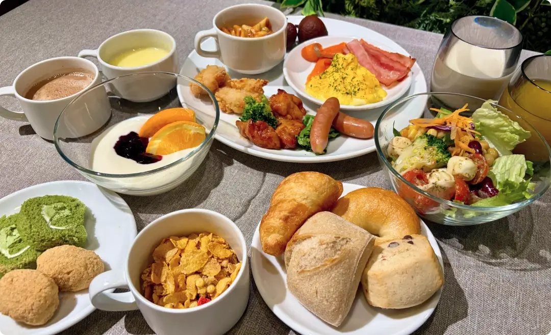 イメージ：朝食 ブッフェ一例