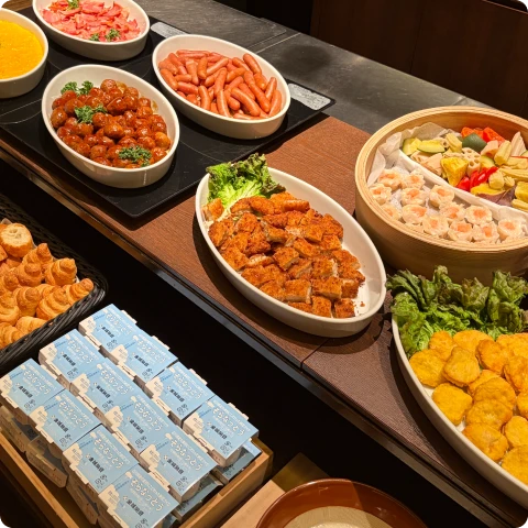 写真：朝食 全景