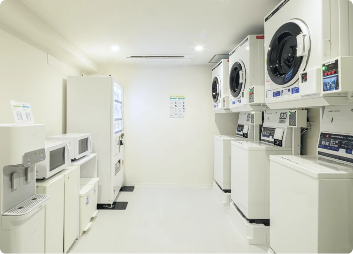 イメージ：製氷機・ランドリー・自動販売機・電子レンジ・ウォーターサーバー