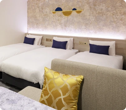 イメージ：全施設20㎡以上のゆとりある空間