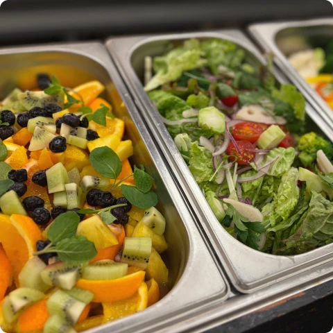 写真：朝食 北海道ポテト餅&ちゃんちゃん焼き&新子焼